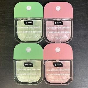 NEW B.pure Moisturizing Hand Sanitizer Cucumber Mint & Watermelon Scent Set of 4